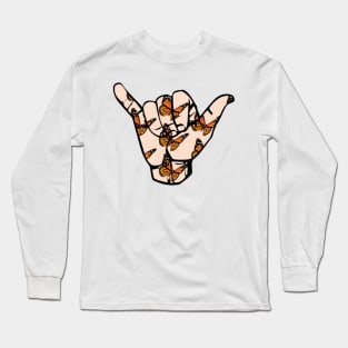 Butterfly Shaka Hand Long Sleeve T-Shirt